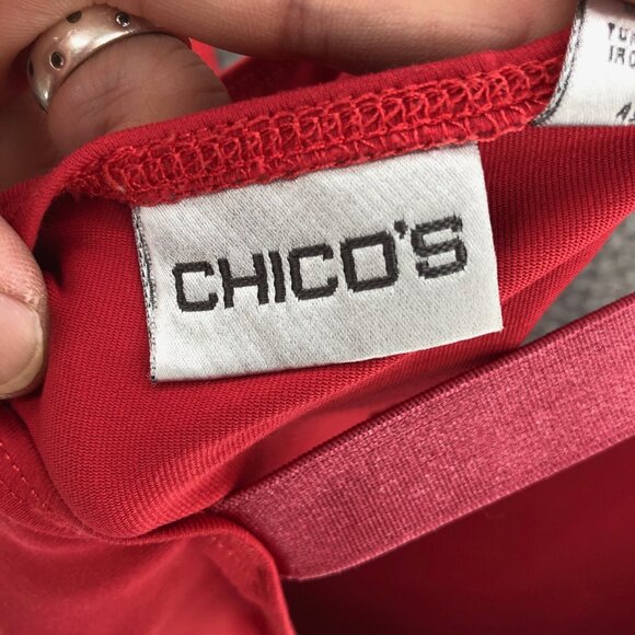 Chicos Top Womens 3 US Extra Large Sleeveless Tank Adjustable Cami Travel Knit - Picture 6 of 11